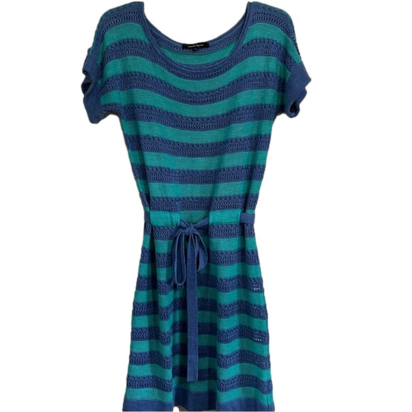 Nanette Lepore Dresses & Skirts - Nanette lepore teal/Blue crochet knit dress size M
